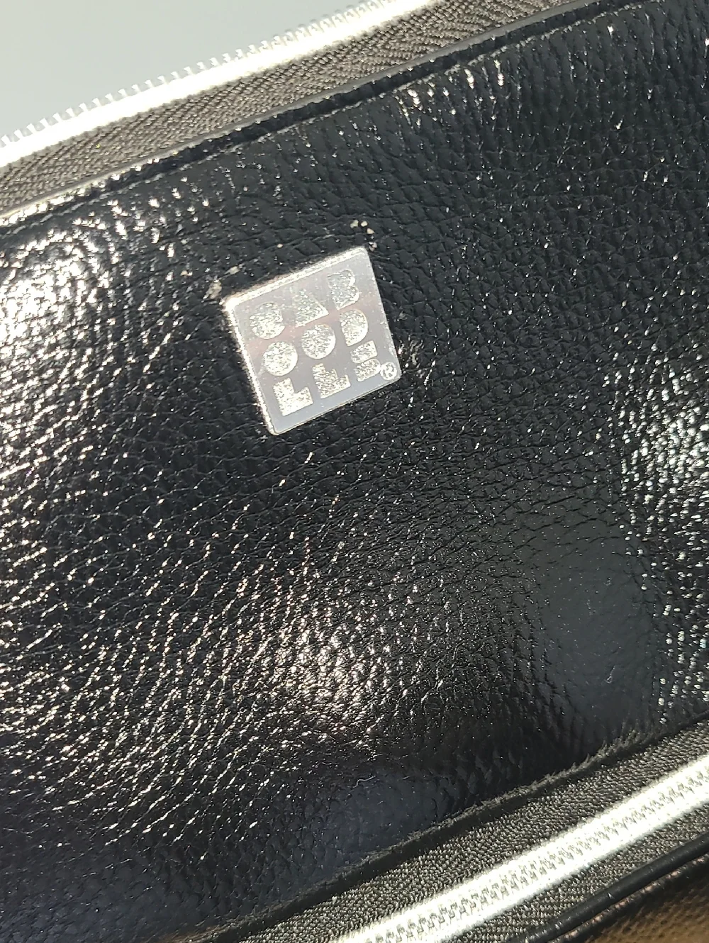 Caboodles Black Patent Cosmetic/Jewelry  Case with Silver Trim